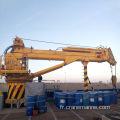 OUCO CUSTUST 4T30M HYDRAULIC TERESCOPIC MARINE CRANE, Large Ship Crane Operation stable